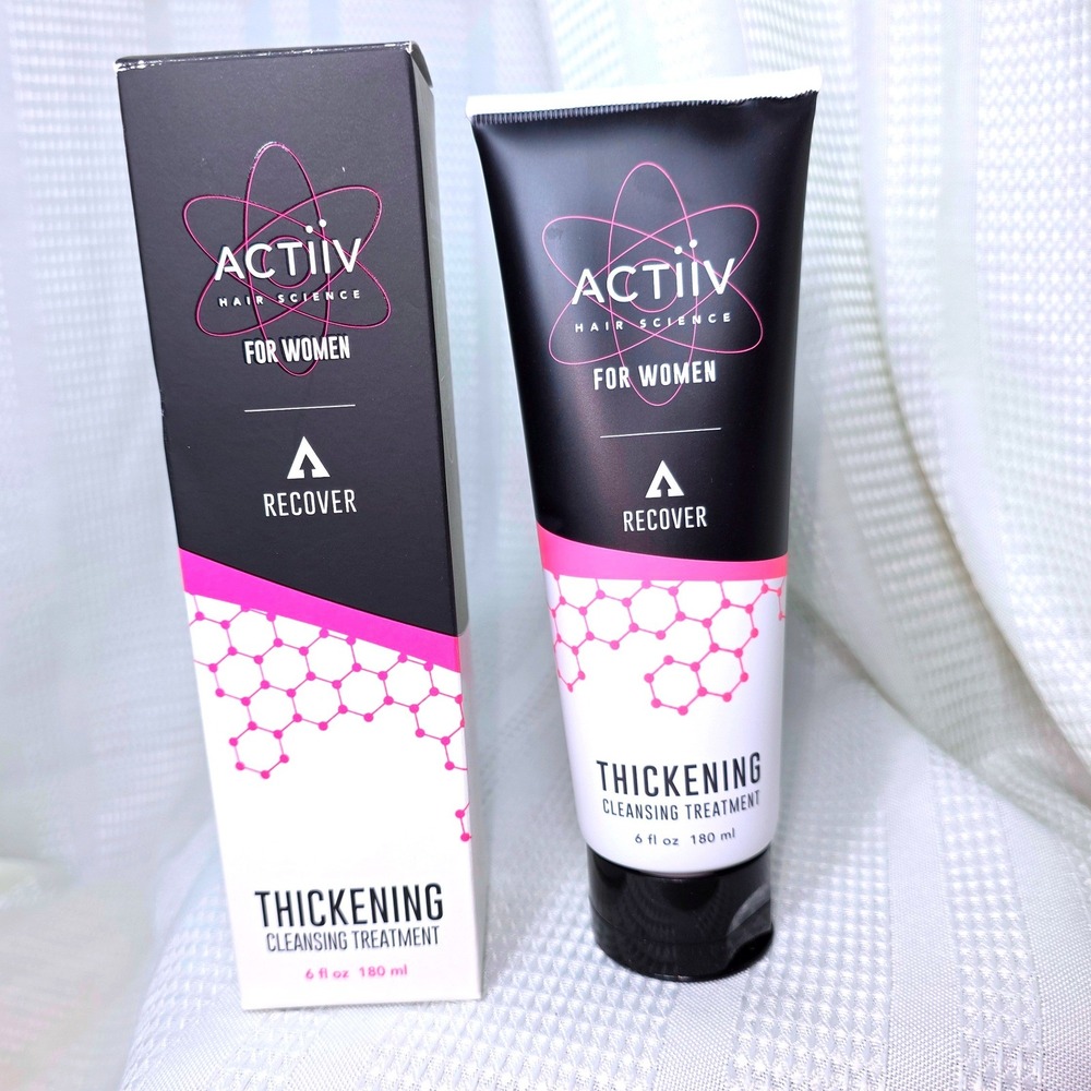 Actiiv Recover Thickening Cleansing Treatment for Women 6oz Hair Science New Box
